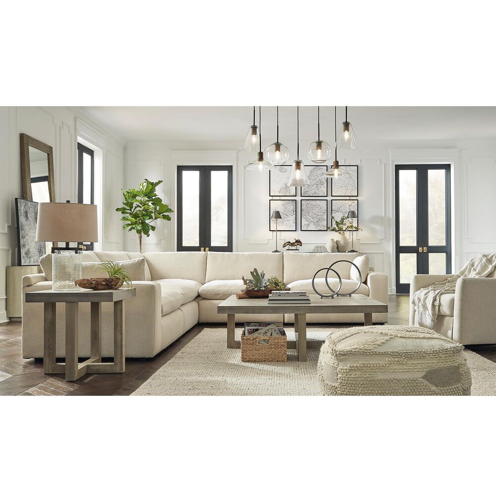 Ashley Elyza 5-Piece L-Shaped Sectional in Linen, , large