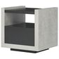 Furniture of America Anderson End Table in Black/Cement, , large