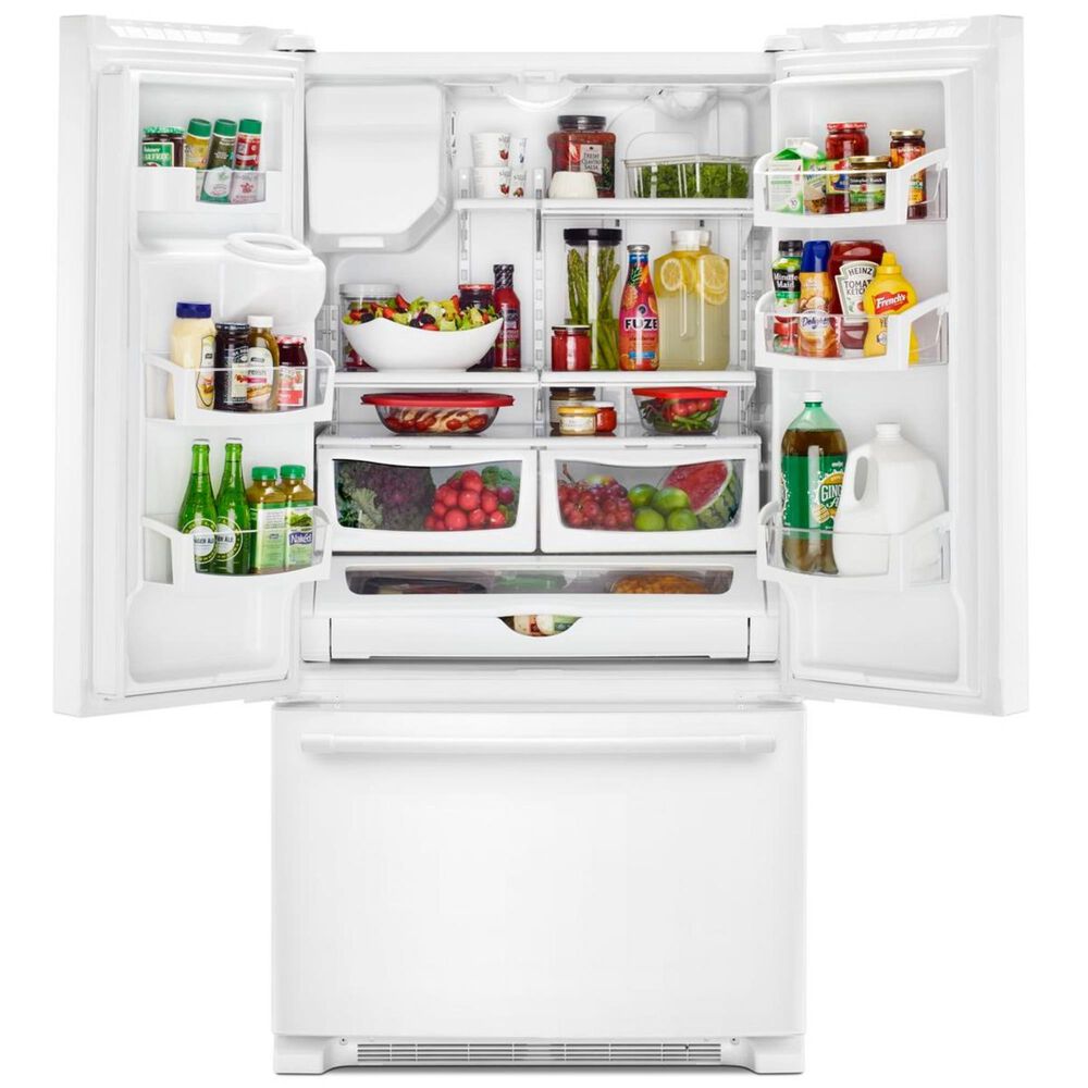 Maytag 25 Cu. Ft. 36-In Wide French Door Refrigerator with PowerCold Feature in White, , large