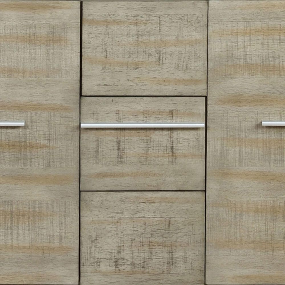 Lexora Home Lafarre 60&quot; Double Bathroom Vanity in Rustic Acacia with 2 cm White Cultured Marble Top and Rectangular Sinks, , large