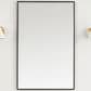 James Martin Vanities Rohe 26" Rectangular Mirror in Matte Black, , large
