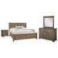 Viceray Collections Cool Rustic 4-Piece King Plank Bedroom Set with Storage in Stone Grey, , large