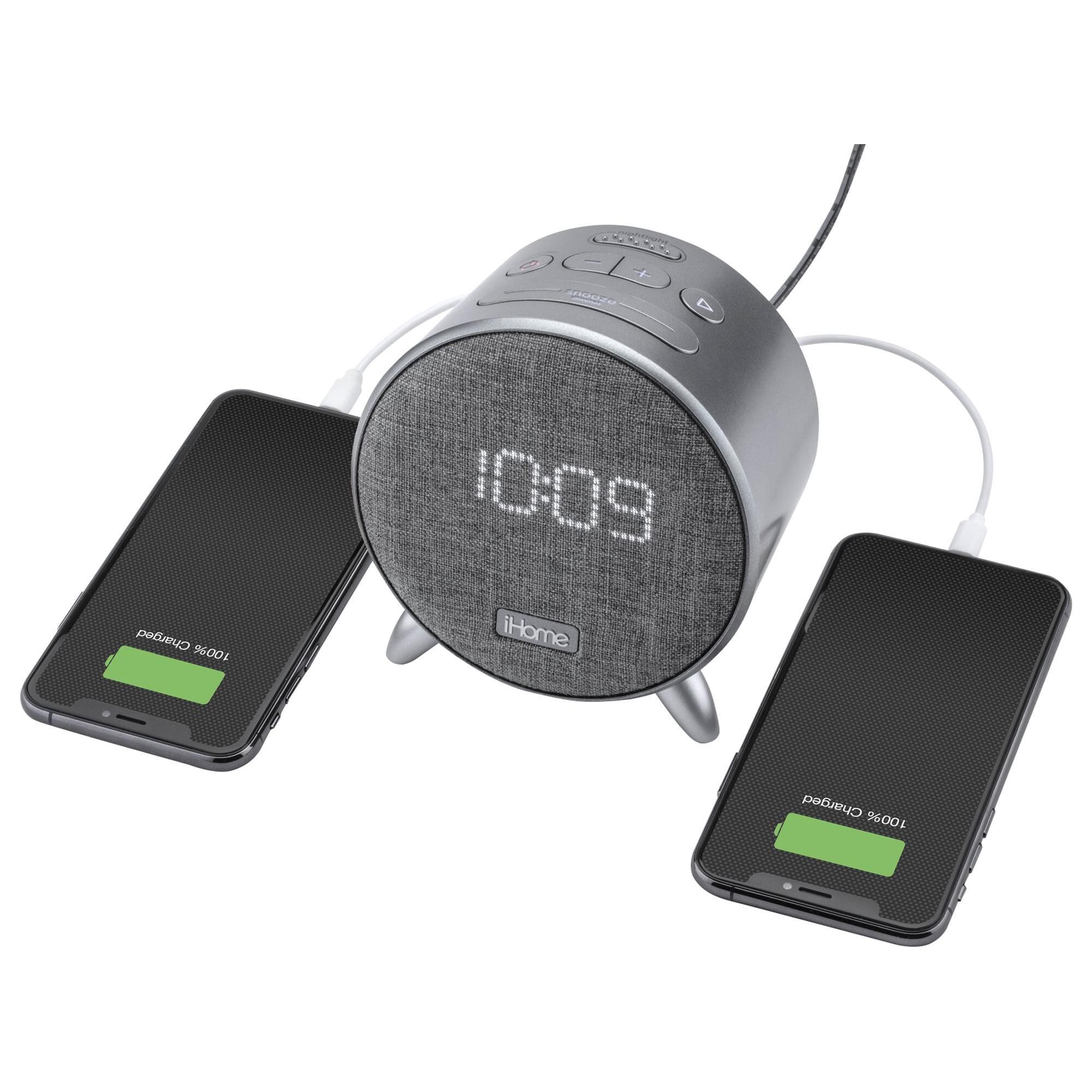 Ihome bluetooth speaker alarm sales clock