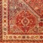 Surya Amelie AML-2339 7"10" x 10"2" Red, Orange, Brick, Saffron, Charcoal and Wheat Area Rug, , large