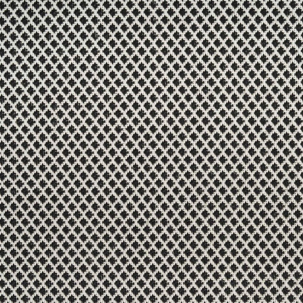 Nourison Courtyard Black and White 5&#39; x 7&#39; Indoor/Outdoor Area Rug, , large