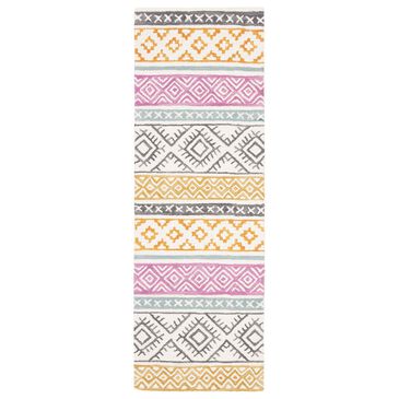 Safavieh Micro-Loop 2"3" x 7" Ivory and Rust Runner, , large
