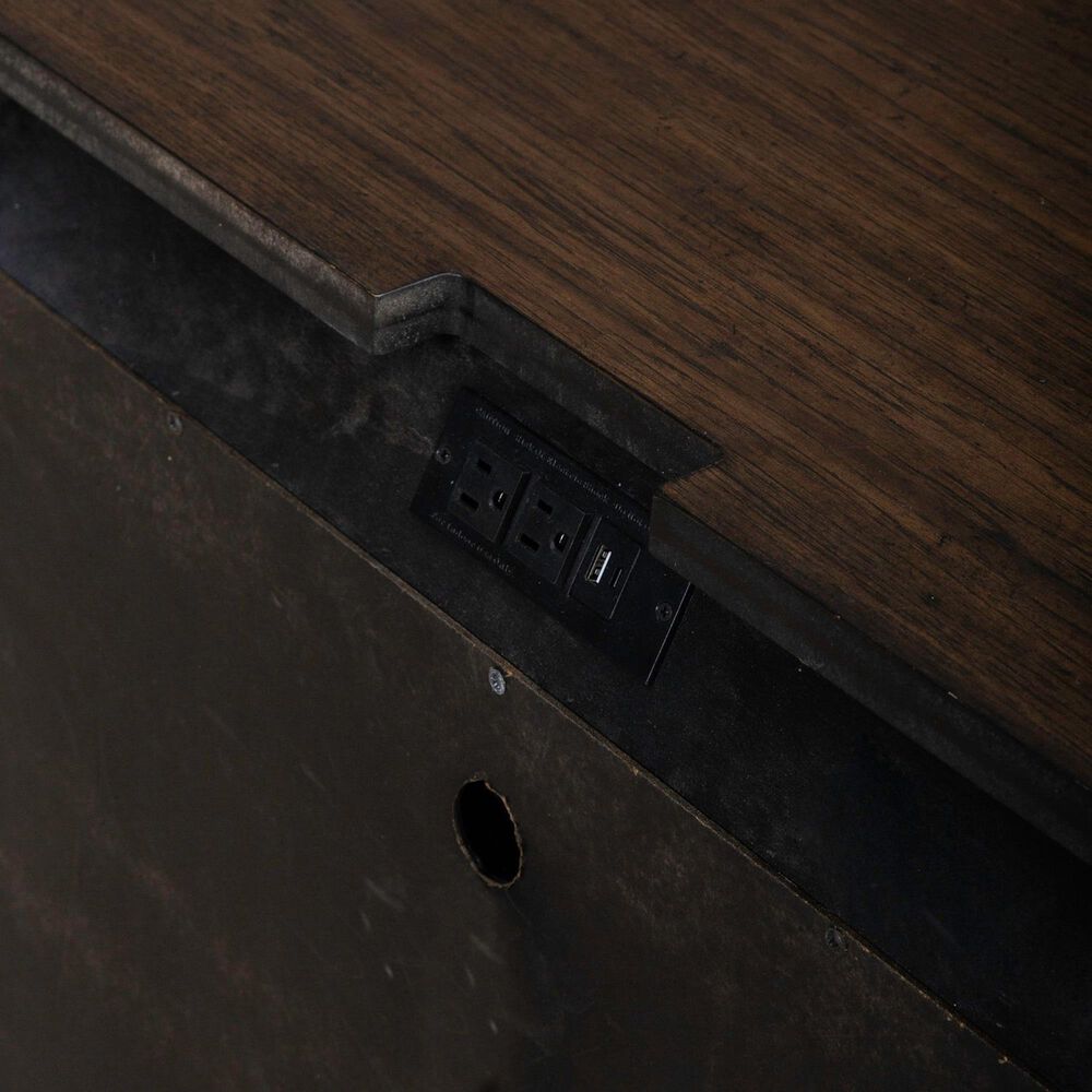 Belle Furnishings Provence Park 3-Drawer Nightstand in Chateau Brown, , large