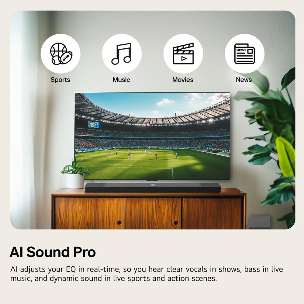 LG 50" Class 75B Series QNED AI Mini LED 4K Ultra HD - Smart TV with 2.0 Channel Soundbar in Black, , large