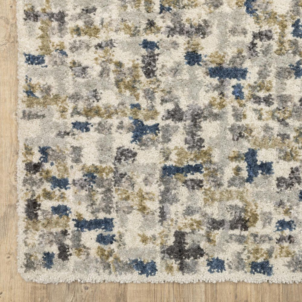 Oriental Weavers Aspen Ivory and Blue 7'10" x 10'10" Area Rug, , large
