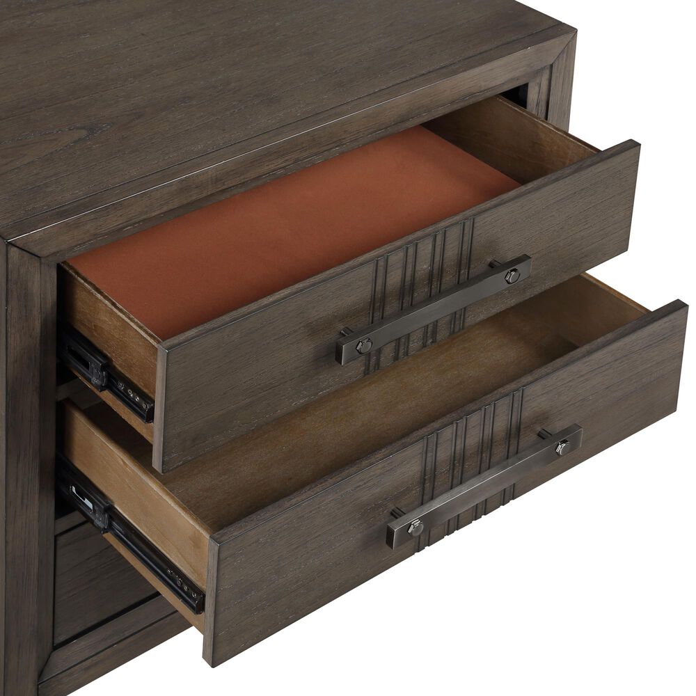 New Heritage Design Landon 4-Piece Queen Bedroom Set in Walnut, , large