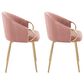 Lumisource Claire Accent Chair in Blush (Set of 2), , large