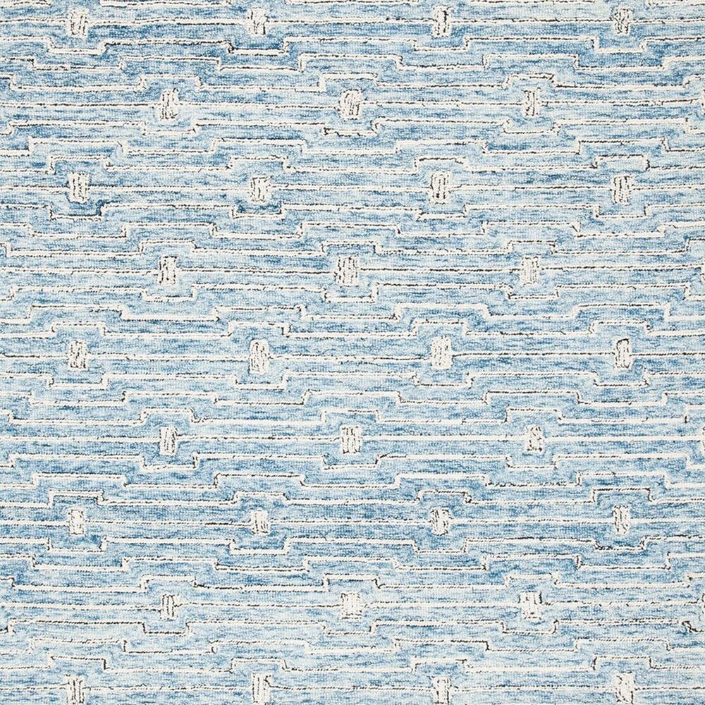Safavieh Micro-Loop MLP178M 8&#39; x 10&#39; Light Blue and Ivory Area Rug, , large