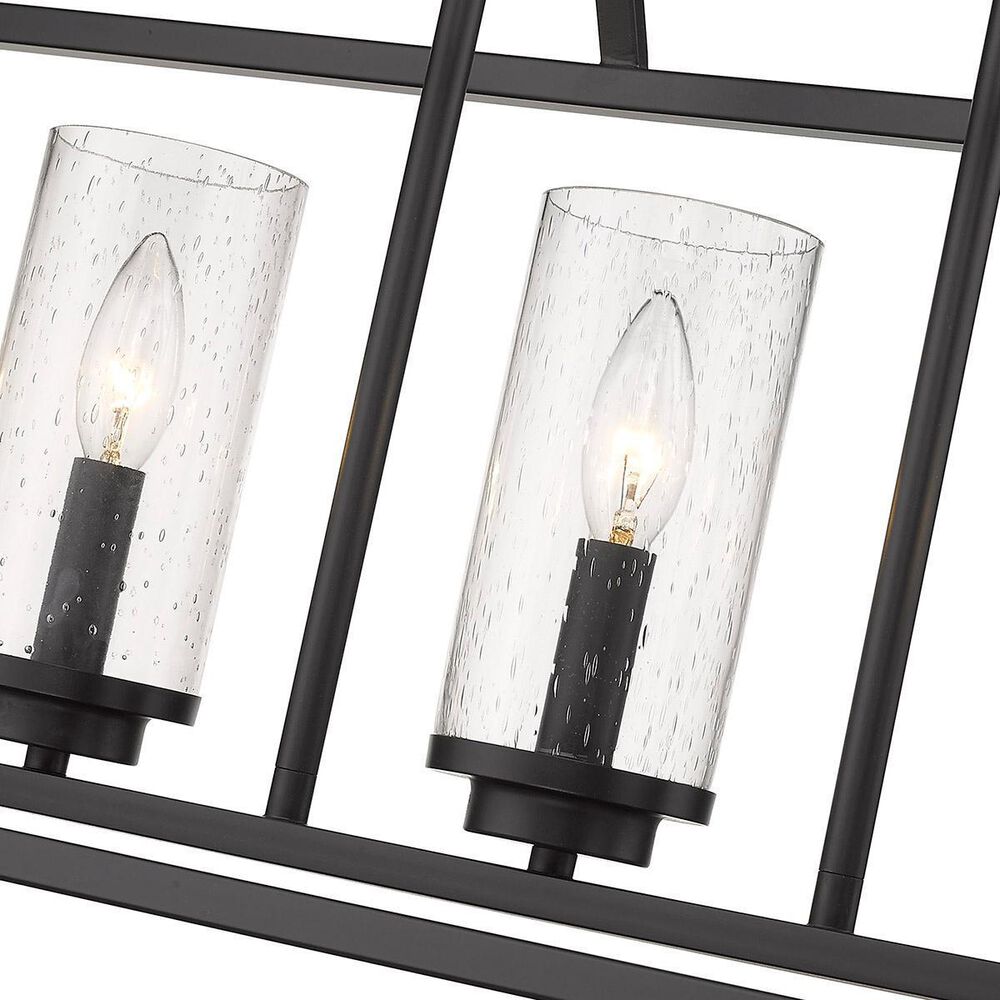 Golden Lighting Mercer 5-Light Linear Pendant in Matte Black, , large