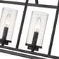 Golden Lighting Mercer 5-Light Linear Pendant in Matte Black, , large
