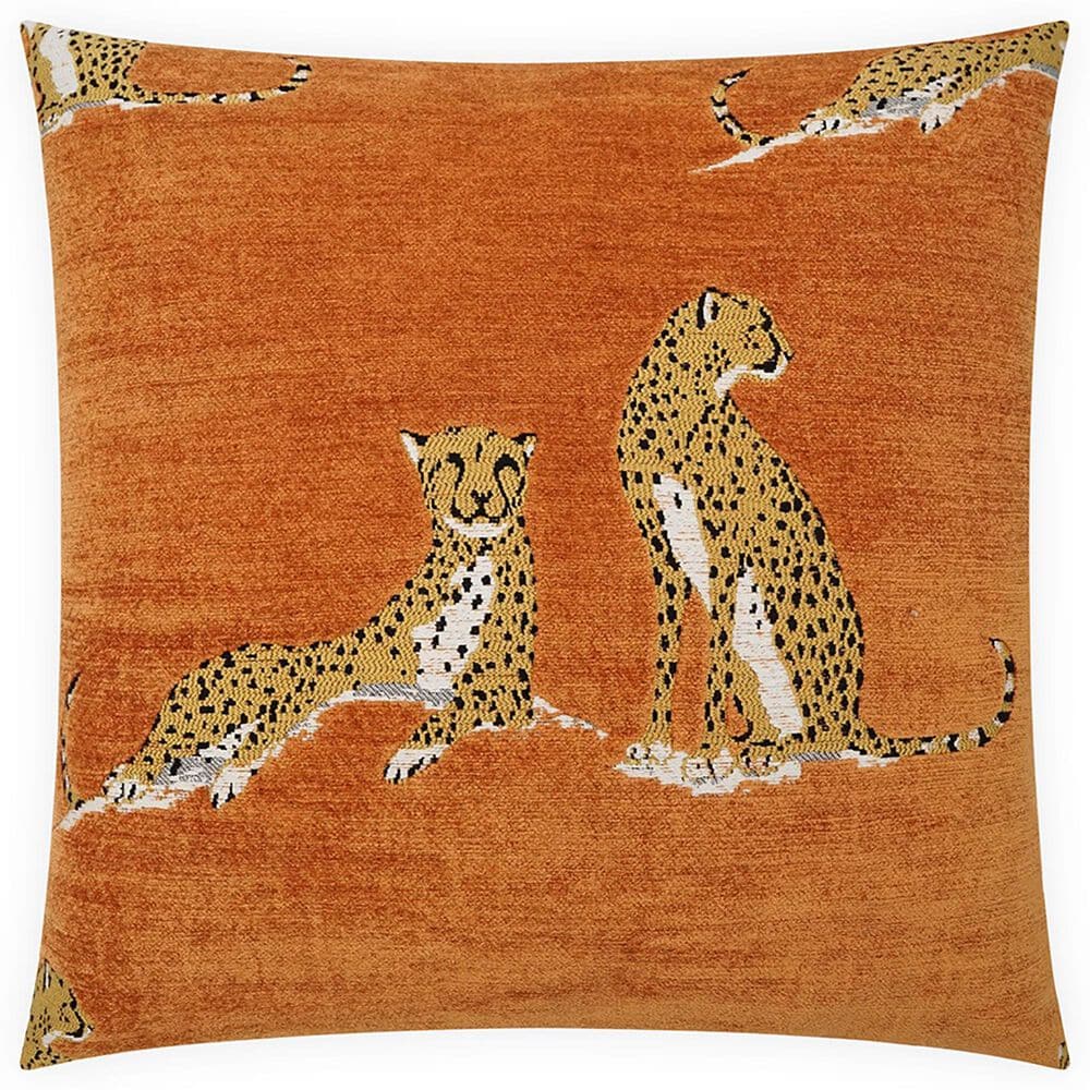 D.V.Kap Inc Big Iris 24" x 24" Throw Pillow in Marmalade, , large