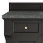 James Martin Vanities Brookfield 48" Single Bathroom Vanity in Black Onyx with 3 cm Parisien Bleu Silestone Top, Rectangle Sink and FreePower Wireless Charger, , large