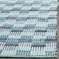 Safavieh Montauk Geometric 2"3" x 8" Turquoise and Multicolor Runner, , large