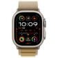 Apple Watch Ultra 2 GPS + Cellular 49mm Natural Titanium Case with Tan Alpine Loop - Large, , large