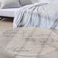 Nourison Rush 6" Round Ivory and Beige Area Rug, , large
