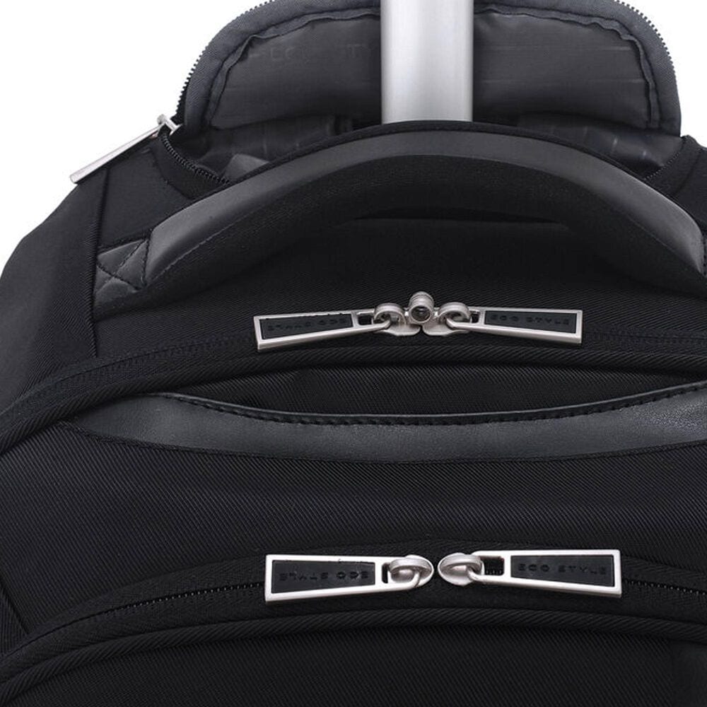 EcoStyle Tech Exec Rolling Backpack in Black, , large