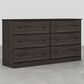 Lemoore Essential 59" 6-Drawer Dresser in Grey Walnut, , large