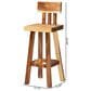 Baxton Studio Luli Bar Stool in Natural Brown, , large