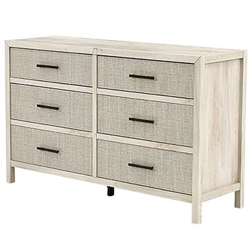 Sauder Pacific View 6-Drawer Dresser in Chalked Chestnut, , large
