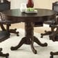 Pacific Landing Turk 3-in-1 Round Game Table with Accessories in Brown Cherry, , large