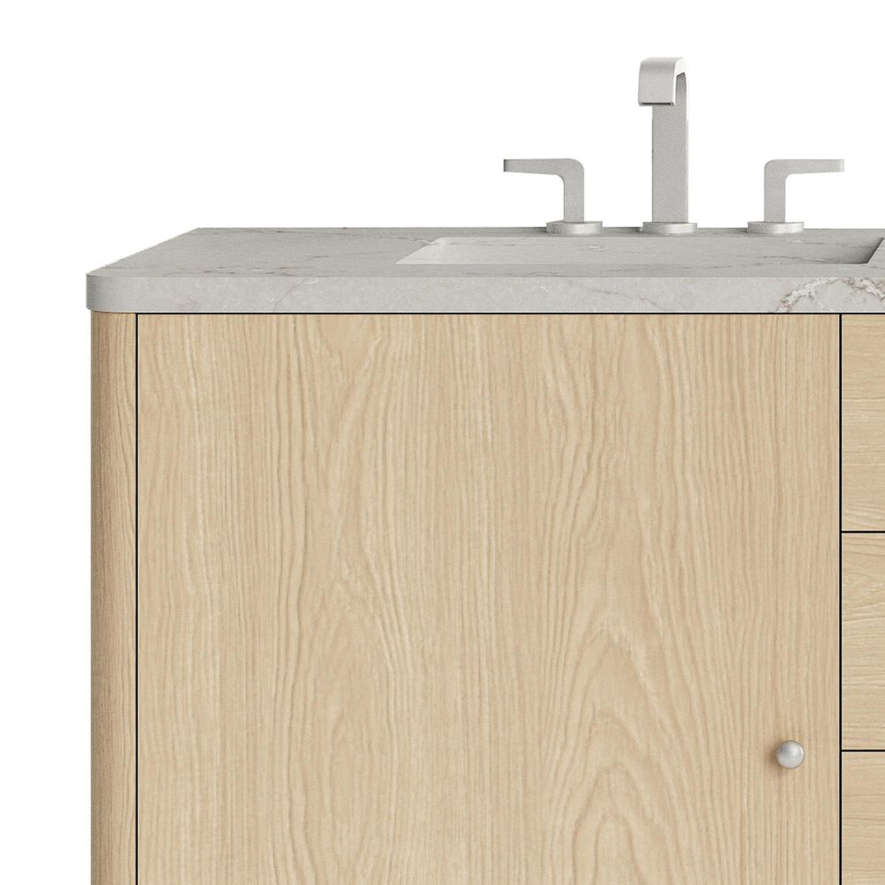James Martin Vanities Gracyn 72" Double Bathroom Vanity in Coastal Driftwood with 3 cm Victorian Silver Quartz Top, Rectangular Sinks and FreePower Wireless Charger, , large
