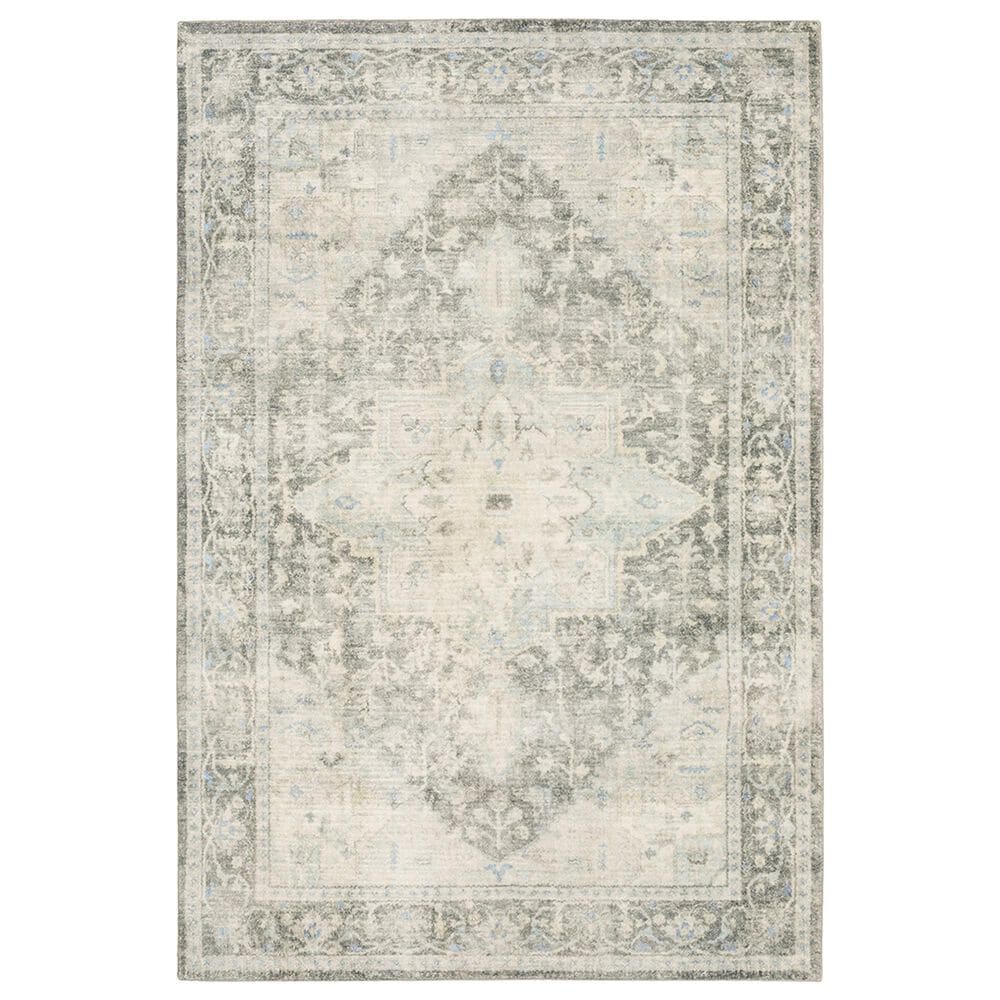 Oriental Weavers Savoy Newton 28104 7"9" x 10" Grey Area Rug, , large