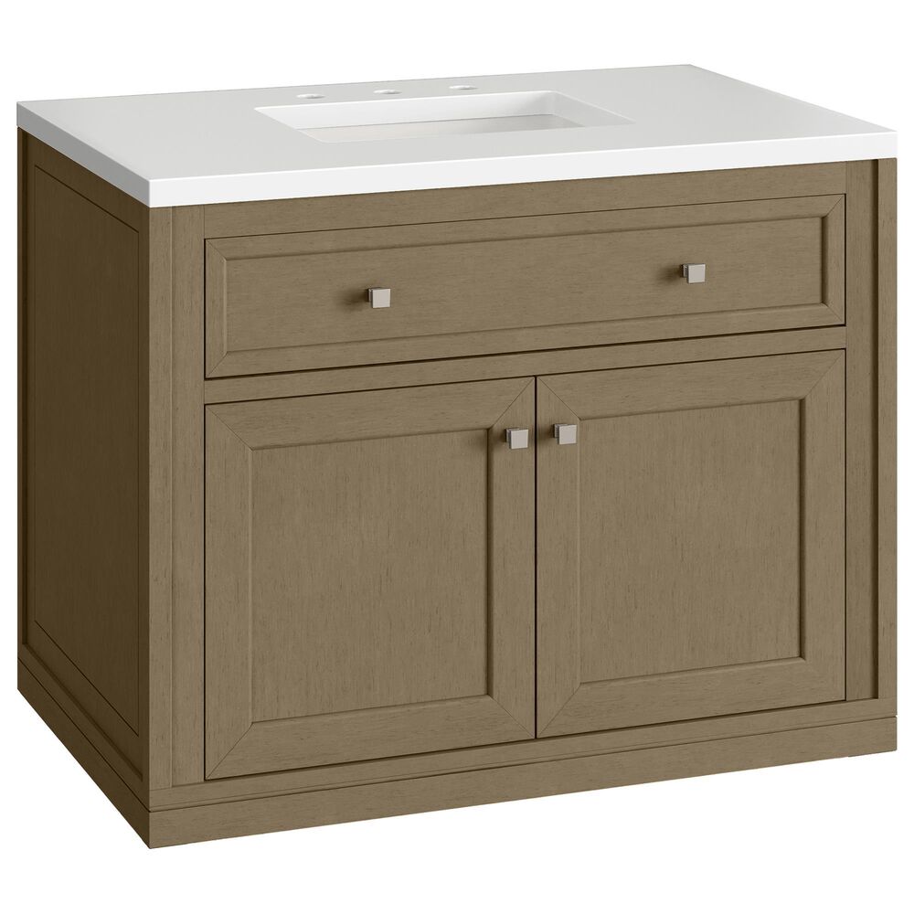 James Martin Vanities Chicago 36" Single Bathroom Vanity Cabinet in Walnut Whisper, , large