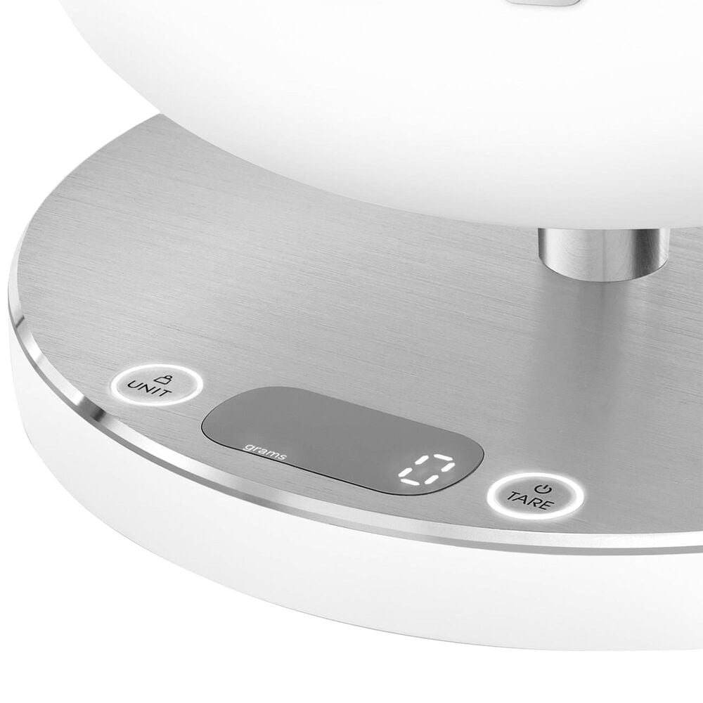 SMEG Collezione Kitchen Scale in White and Polished Chrome, , large