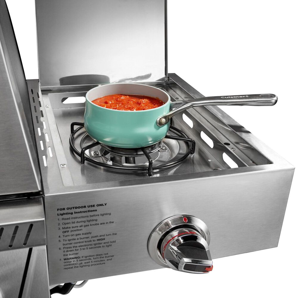 Cuisinart Propel 4-Burner 3-in-1 Gas Grill in Black and Stainless Steel, , large