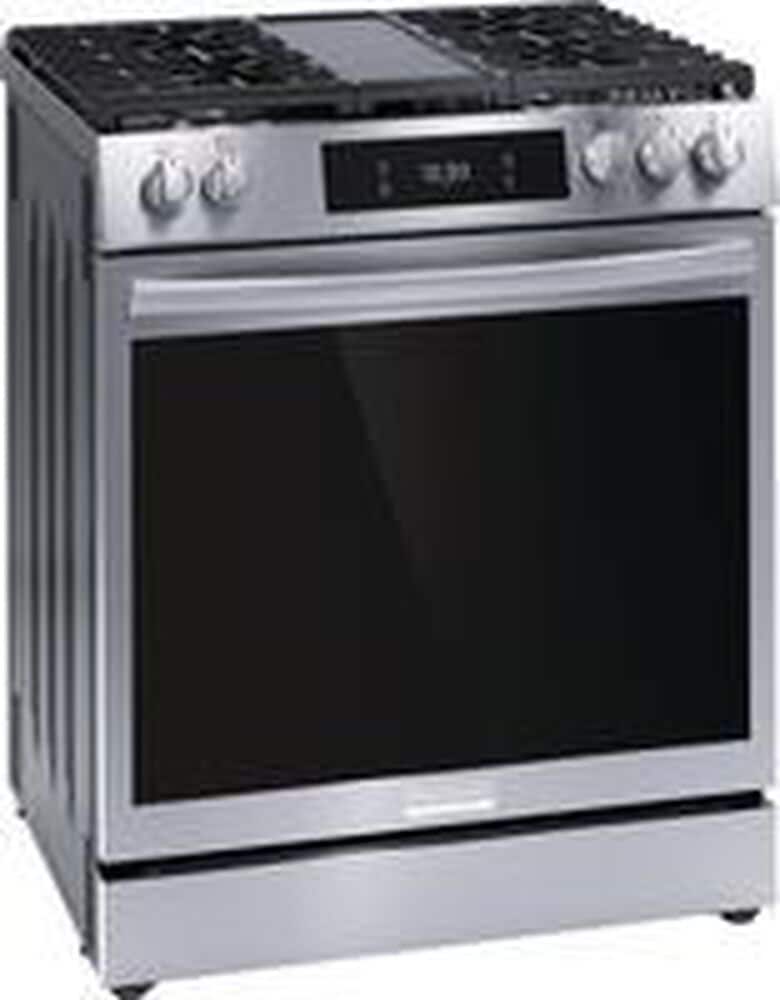 Frigidaire Gallery 30&quot; Front Control Gas Range with Total Convection in Stainless Steel, , large