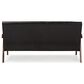Baxton Studio Nikko Stationary Sofa in Dark Brown, , large