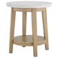 Crystal City Vida End Table in Burnished Blonde and White, , large