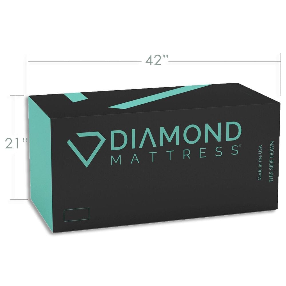 Hearth and Haven Diamond Matrix Copper Medium Hybrid Twin XL Mattress, , large
