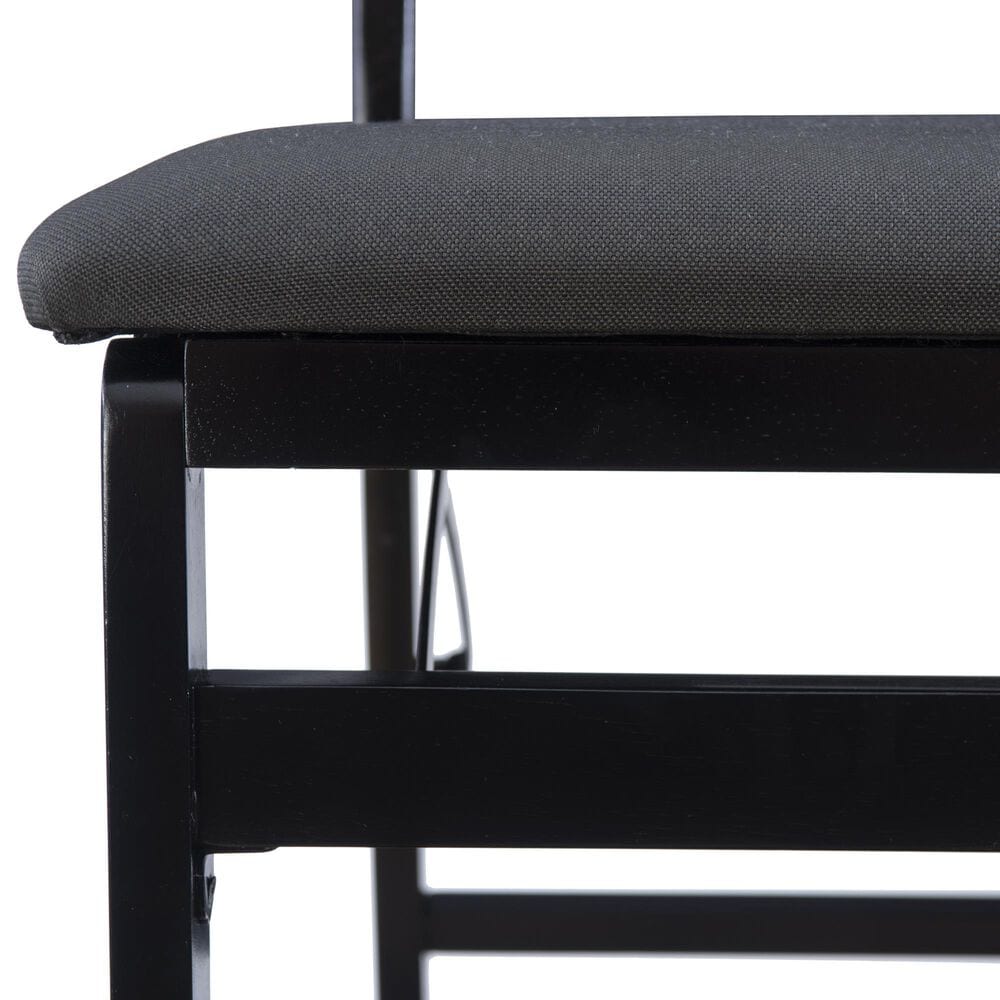 Linon Home Decor Norway Folding Chair in Black, , large