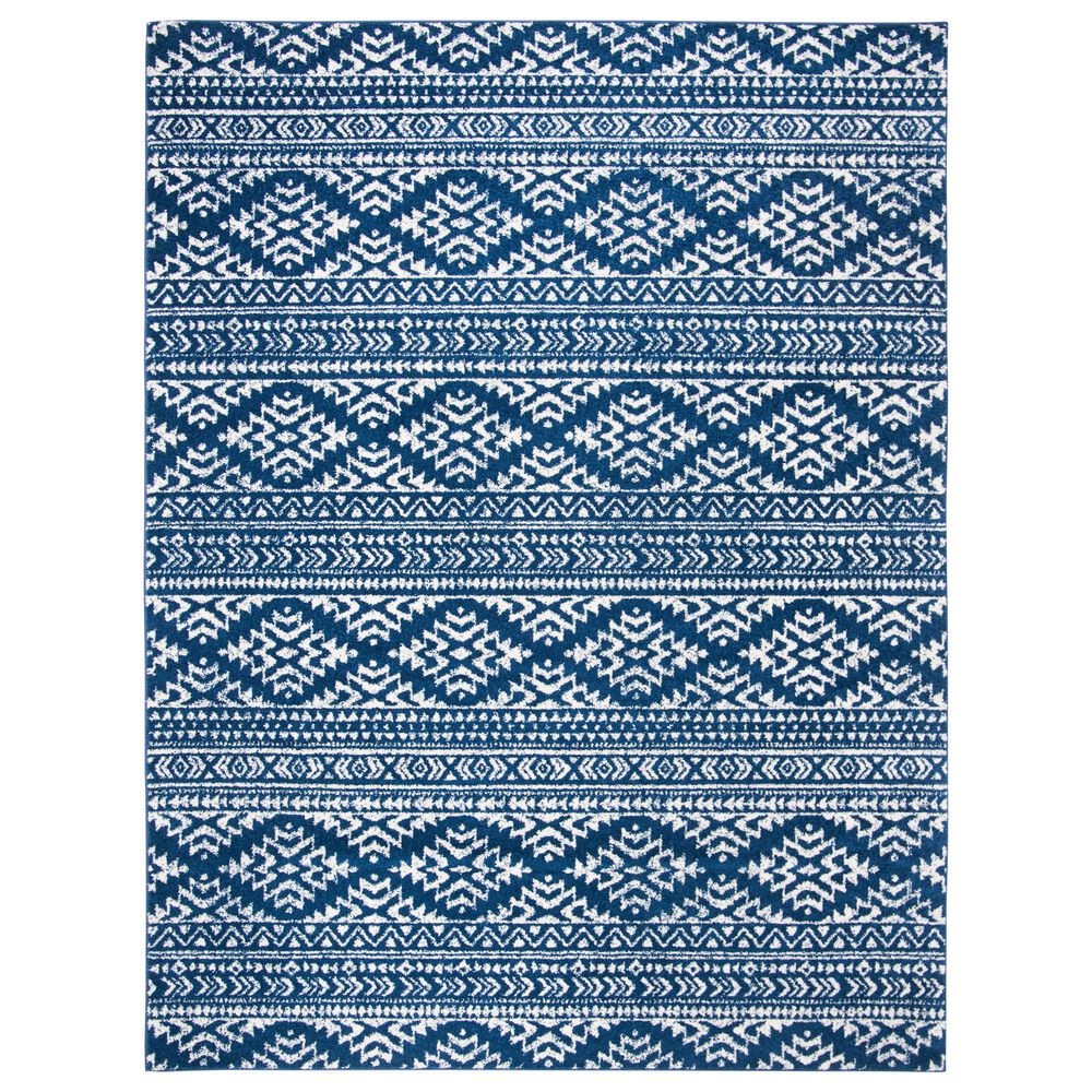 Safavieh Tulum 9" x 12" Navy and Ivory Area Rug, , large