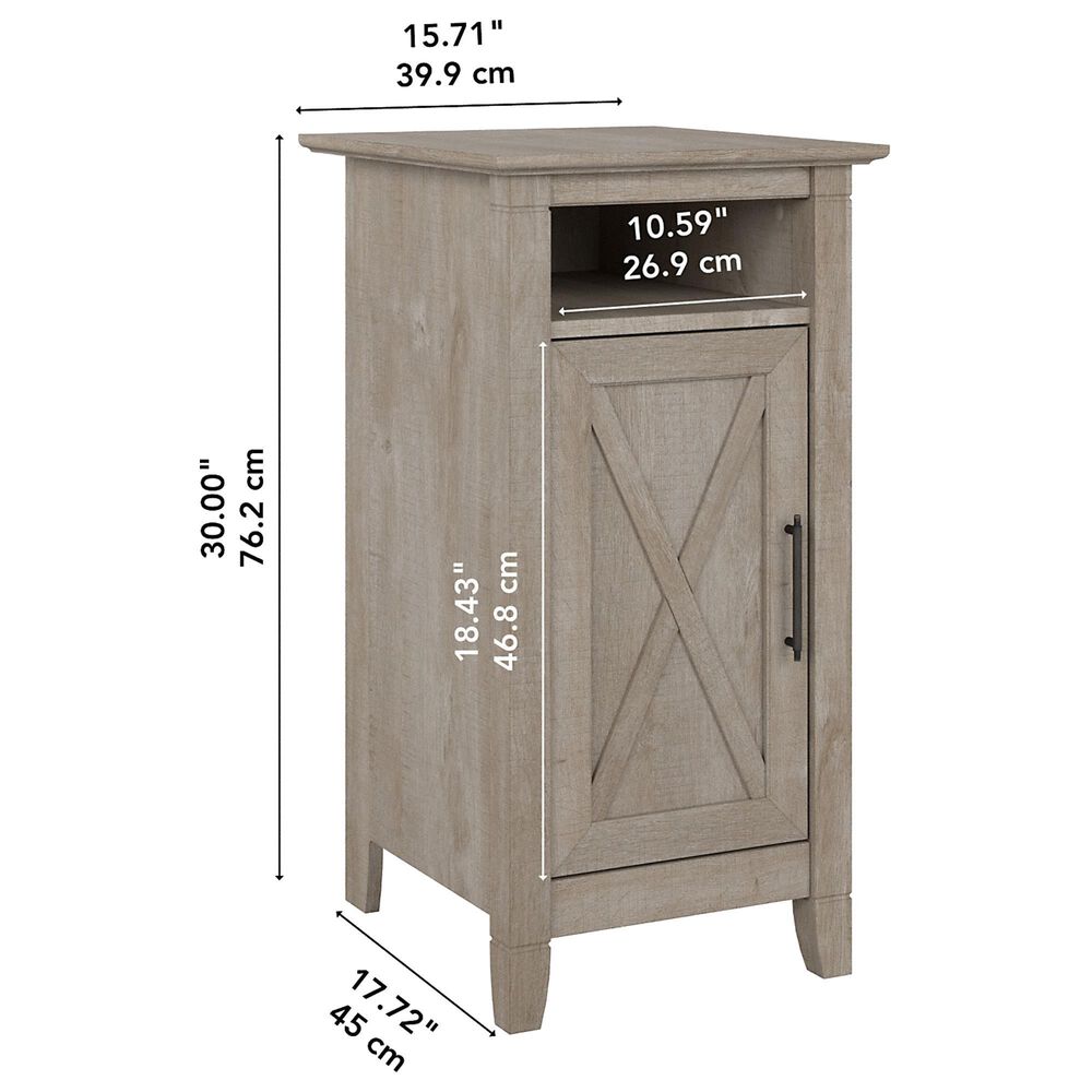 Bush Key West Nightstand in Washed Gray Nebraska Furniture Mart
