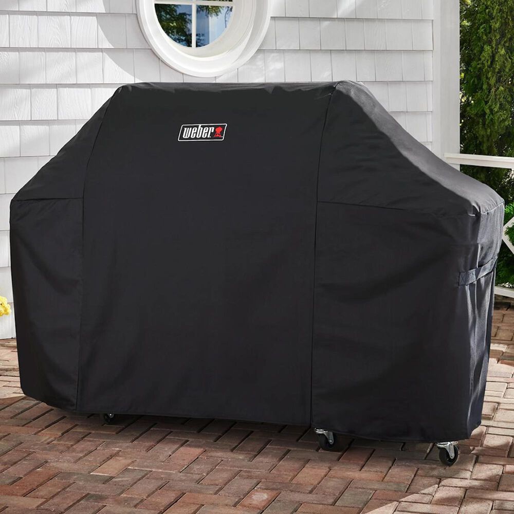 Weber Grill Cover Premium Summit Series in Black, , large