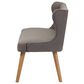 Baxton Studio Melody Stationary 3-Seater Settee Bench in Grey, , large