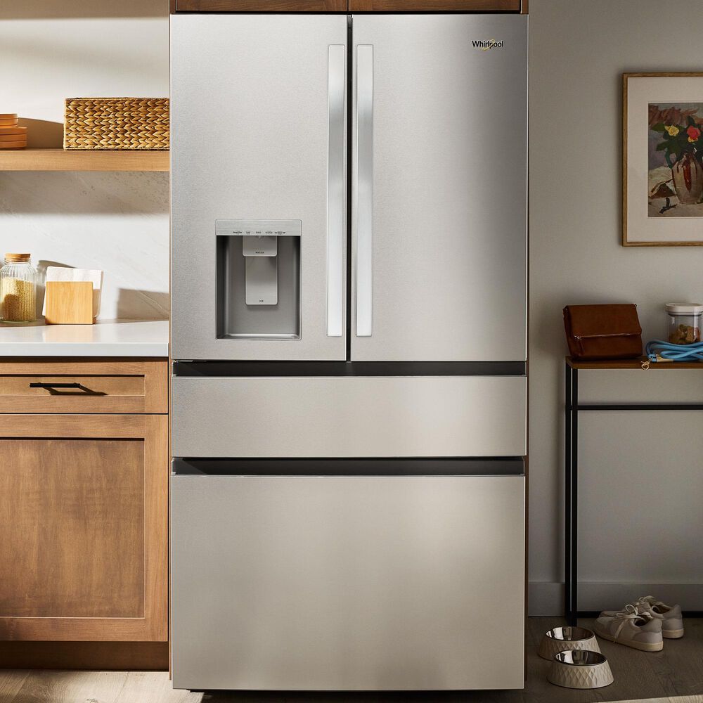 Whirlpool 29 Cu. Ft. French Door Refrigerator with Reach Through Handles in Fingerprint-Resistant Stainless Steel, , large