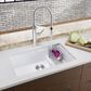 Blanco Precis 29" Cascade Super Single Kitchen Sink with Colander in White, , large