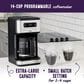 Mr. Coffee 14-Cup Programmable Coffee Maker in Black and Stainless Steel, , large