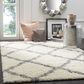 Safavieh Dallas Shag SGD257F-10 10" x 14" Ivory/Grey Area Rug, , large