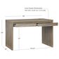 Linon Home Decor Tracey 2-Drawer Parson Desk in Grey Wash, , large