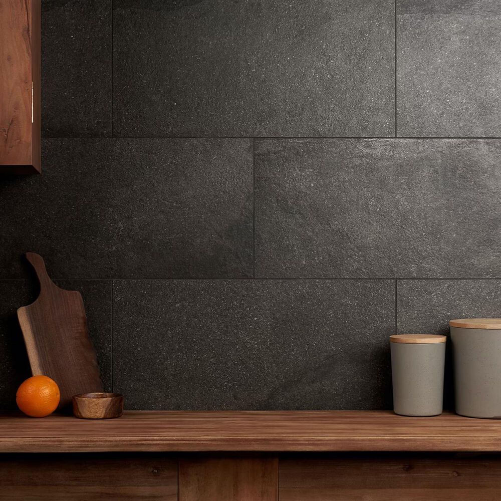 Soho Studio Olympic Charcoal 12" x 24" Matte Porcelain Tile, , large