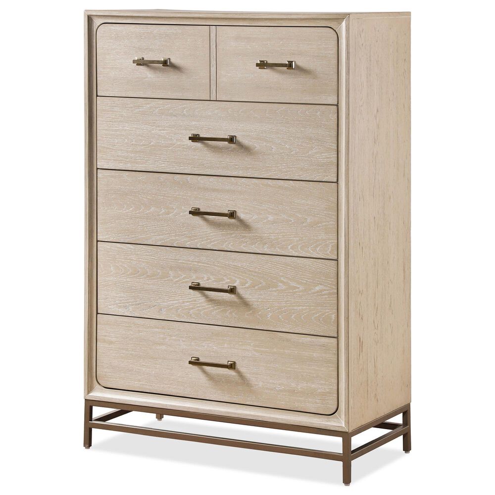 Furniture of America Sandnes 5-Drawer Chest in Light Oak, , large