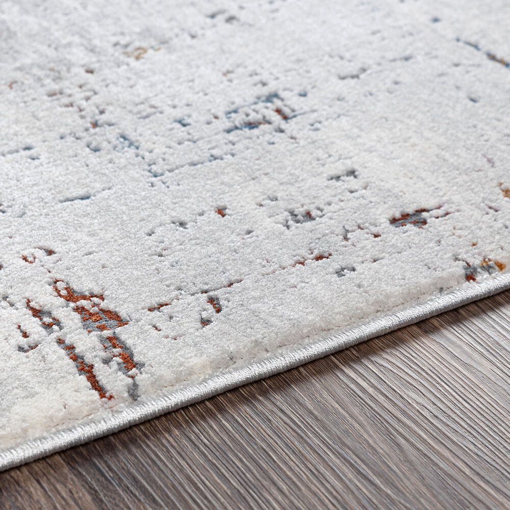 Surya Aisha 10&#39; x 14&#39; Charcoal, Gray, Dark Blue, Off-White, Burgandy and Burnt Orange Area Rug, , large